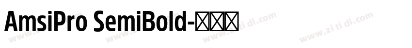 AmsiPro SemiBold字体转换